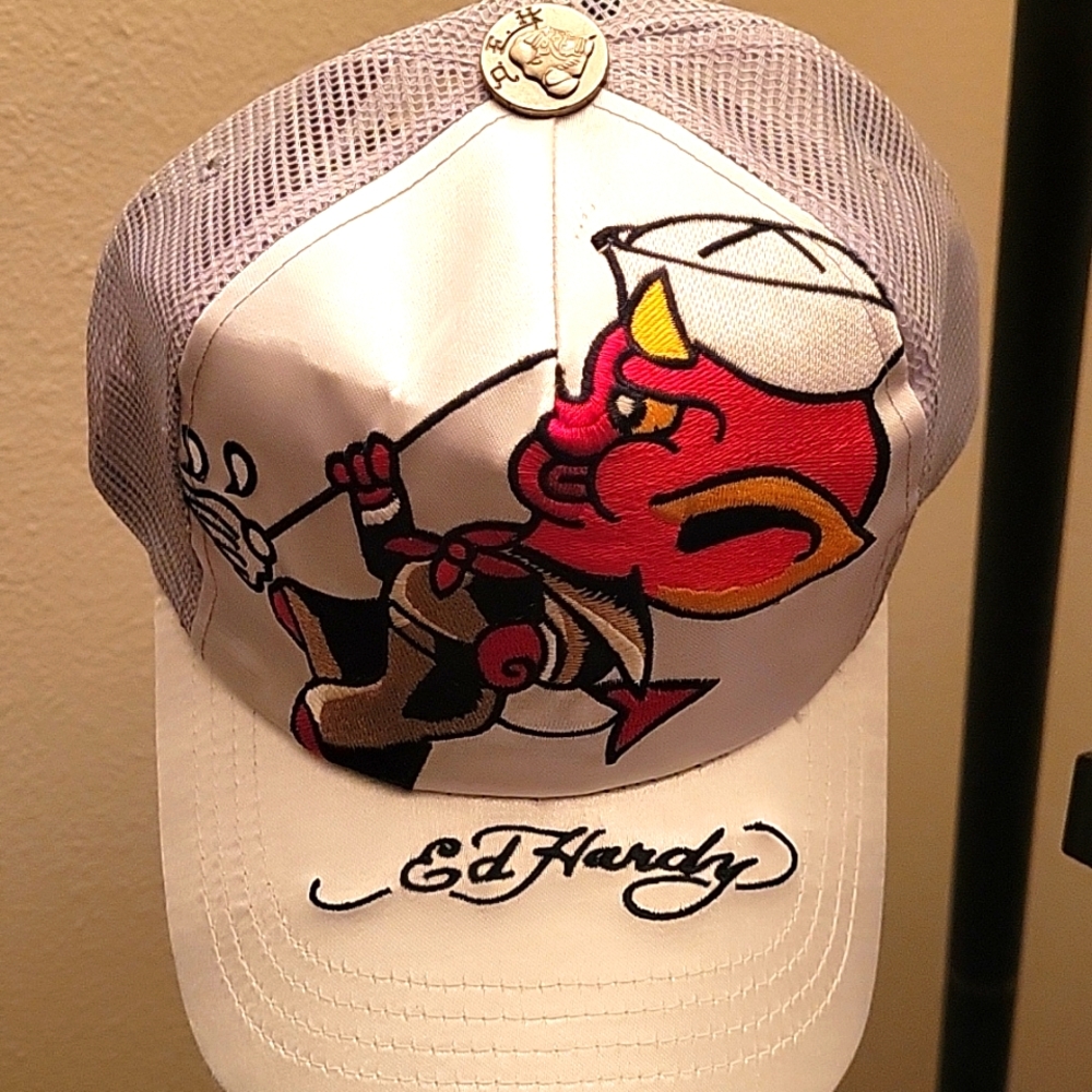 Ed Hardy Ball Cap New..cardboard still inside. No tags.